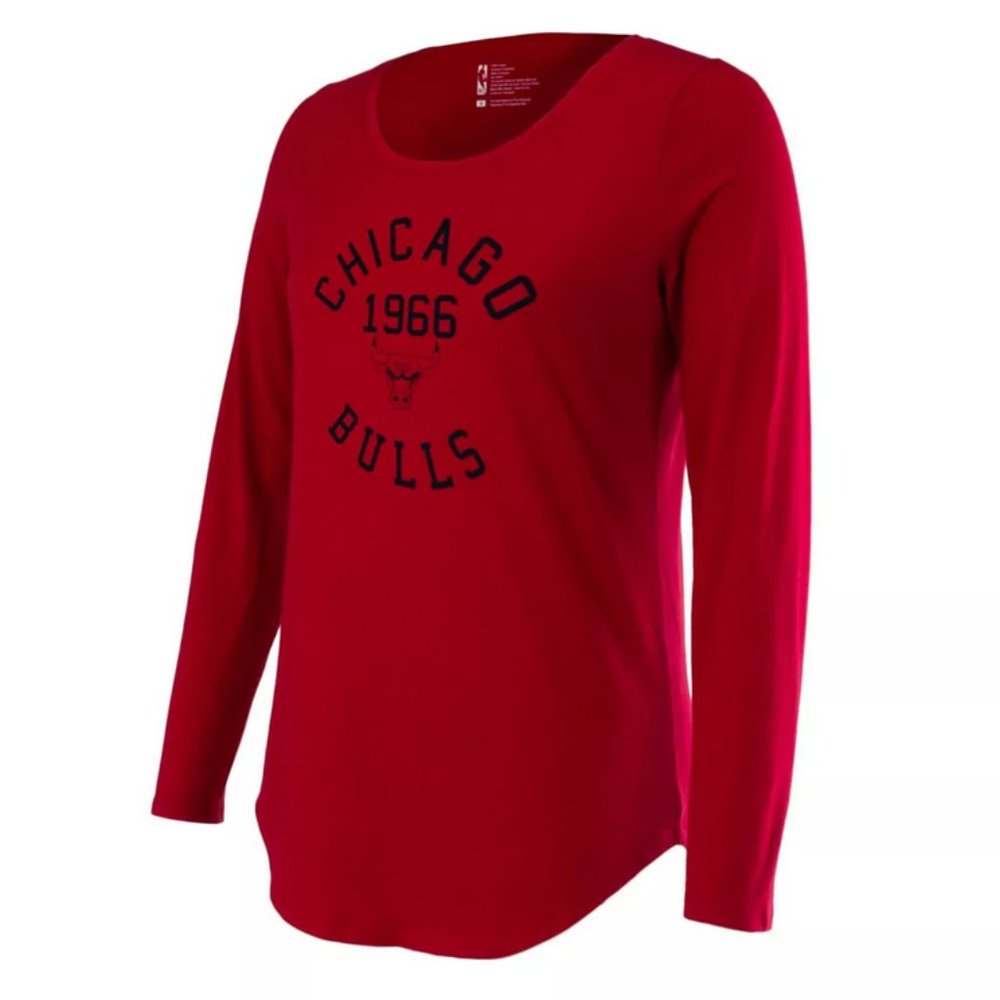 NBA‎ Chicago Bulls Women's Long Sleeve Scoop Neck T-Shirt L